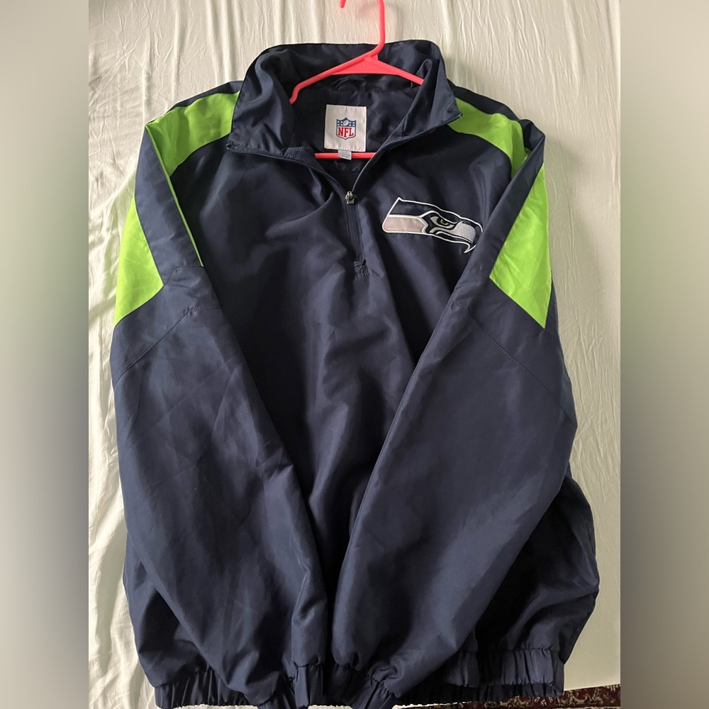 NFL Seahawks Navy windbreaker with Logo